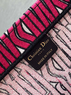 MISS GROSSE TASCHE 42 IN MAGENTA-LILA-CANVAS