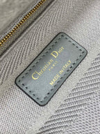 KLEINE 24-LADY-TASCHE AUS HELLGRAUEM CANVAS