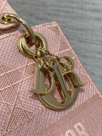 KLEINE 24-LADY-TASCHE AUS PASTELROSEM CANVAS