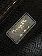 SMALL 24 LADY BAG IN BLACK CANVAS