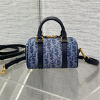 GROOVE MINI 17 TASCHE IN DENIMBLAU OBLIQUE MONOGRAM JACQUARD