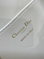 SMALL 23 CARO BACKPACK IN WHITE MACROCANNAGE LAMBSKIN