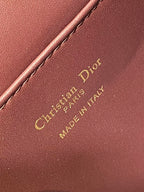 SMALL 23 CARO BACKPACK IN PLUM PURPLE MACROCANNAGE LAMBSKIN