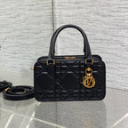 MINI GROOVE BAG 20 IN BLACK MACROCANNAGE LAMBSKIN 226487