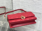 MINI-TASCHE 24 IN RUBBY RED LATENT CANNAGE KALBSLEDER
