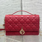 MINI-TASCHE 24 IN RUBBY RED LATENT CANNAGE KALBSLEDER