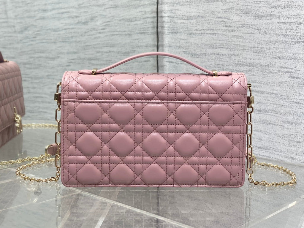 MINI-TASCHE 24 IN ROSA PATENT CANNAGE KALBSLEDER
