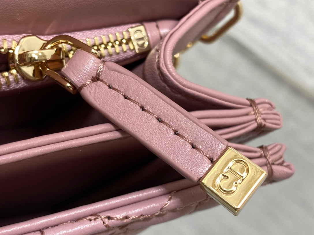 MINI-TASCHE 24 IN ROSA PATENT CANNAGE KALBSLEDER