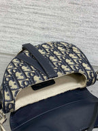 SADDLE 19 TASCHE MIT RIEMEN BLAUES OBLIQUE-JACQUARD