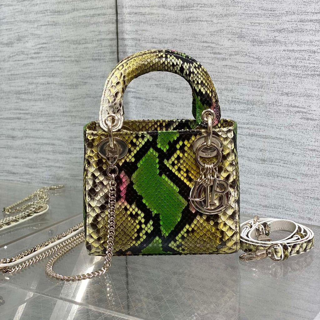 MINI 17 LADY BAG IN FARBENFROHEM SCHLANGENMUSTER LAMMLEDER 225975