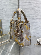 MINI 17 LADY BAG IN FARBENFROHEM SCHLANGENMUSTER LAMMLEDER 225983