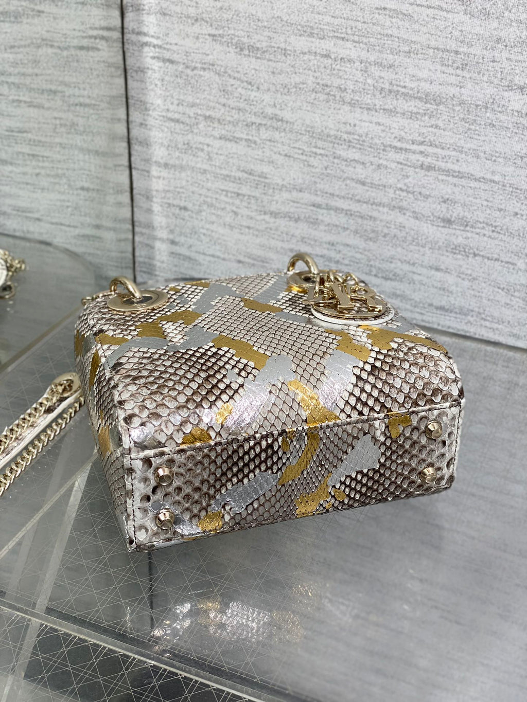 MINI 17 LADY BAG IN FARBENFROHEM SCHLANGENMUSTER LAMMLEDER 225983