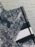 Mittlere 36-Buchtasche aus schwarzem Canvas 226297