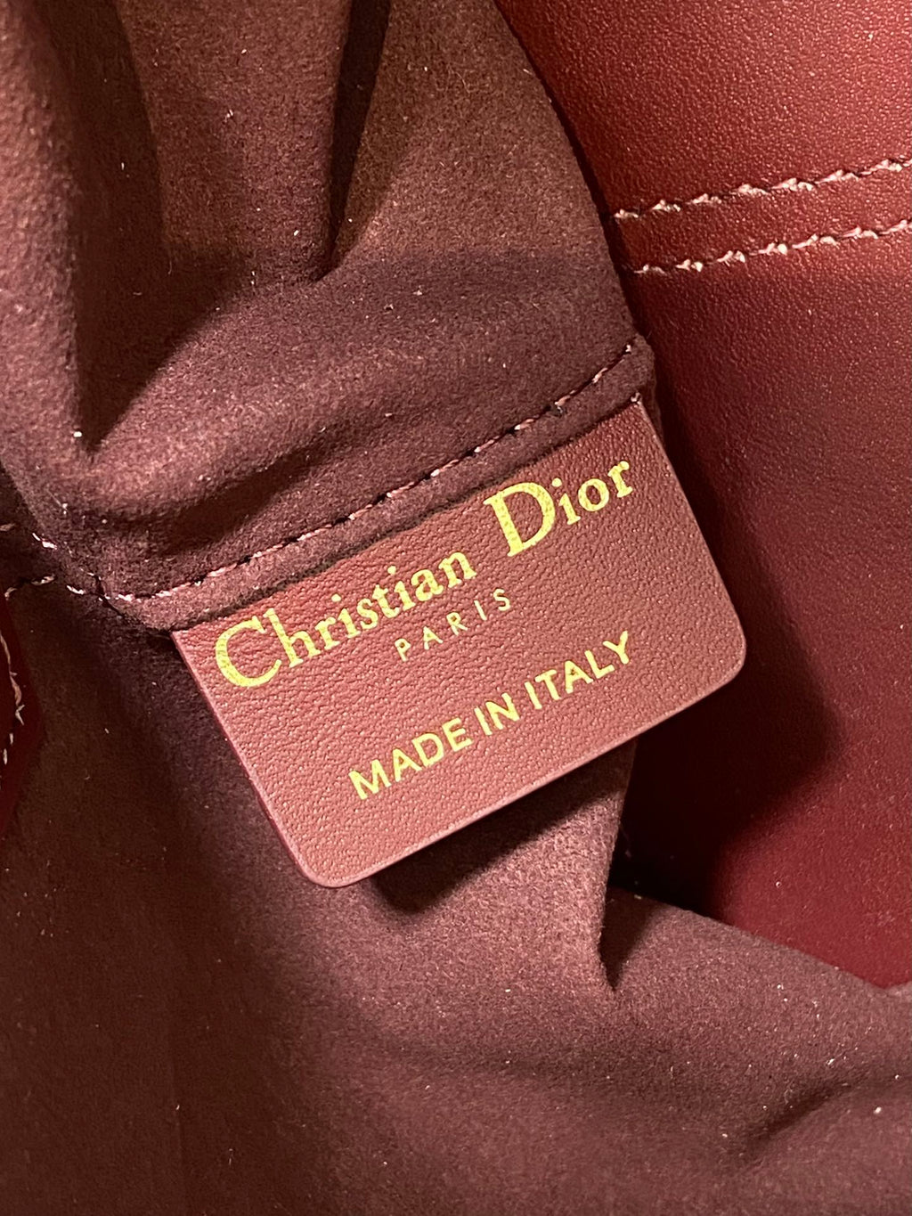 ALWAYS MINI 23 TASCHE IN BURGUNDERROT MAKROCANNAGE-KALBSTLEDER