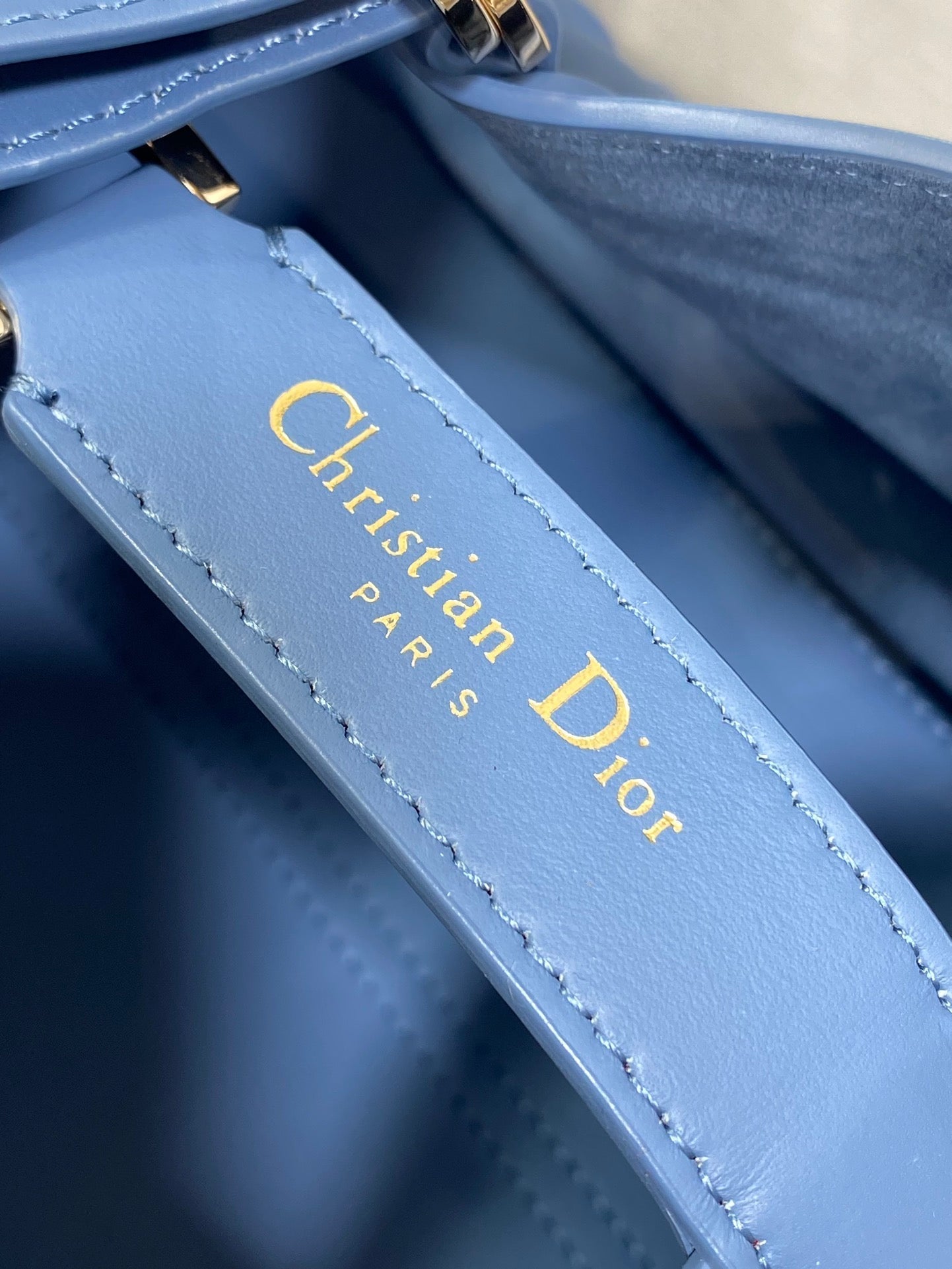 ALWAYS MINI 23 TASCHE IN AZURBLAUEM MAKROCANNAGE-KALBSKAUTSCHEIN