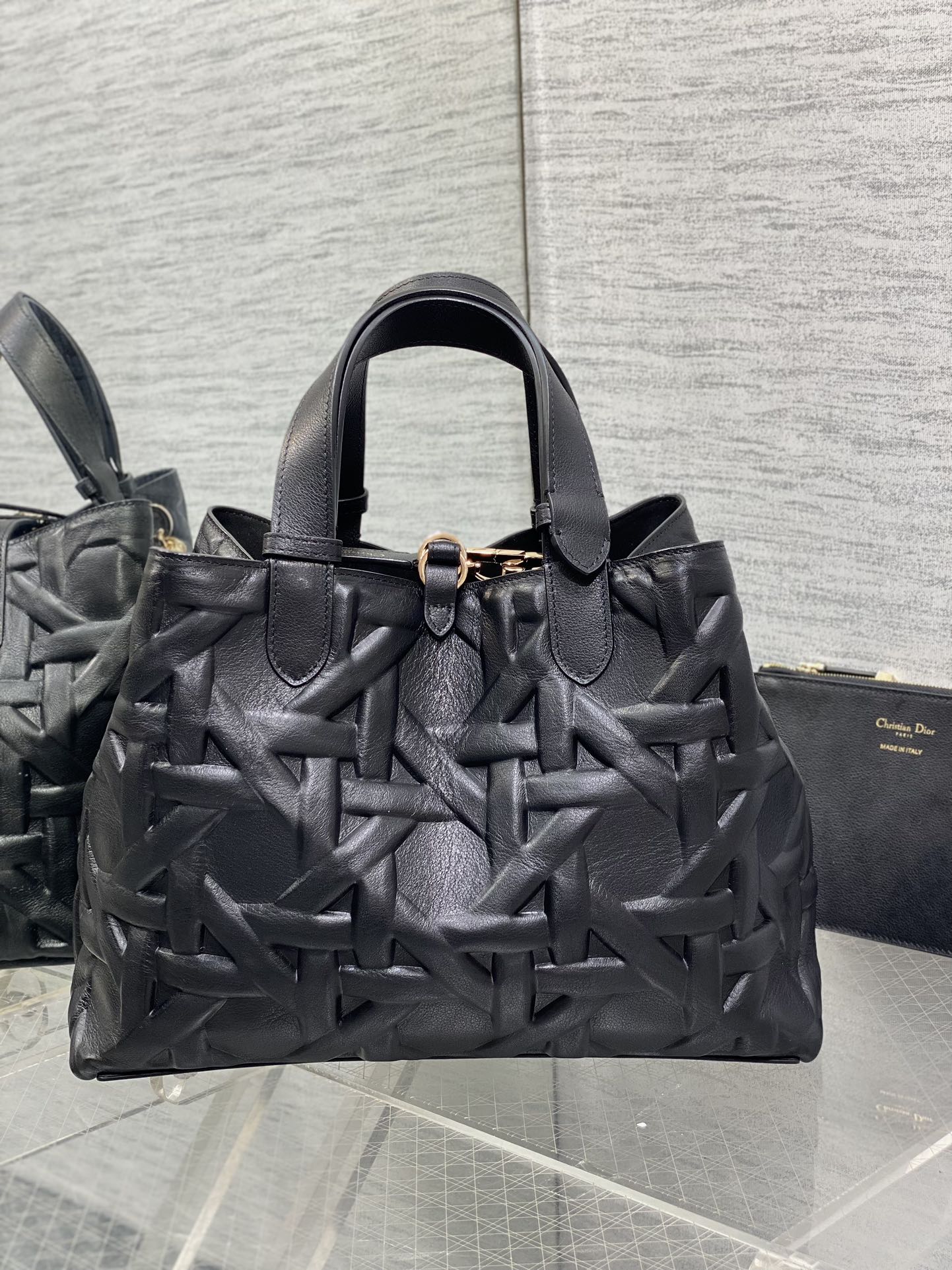 ALWAYS MEDIUM 28 BAG IN BLACK MACROCANNAGE CALFSELD IN
