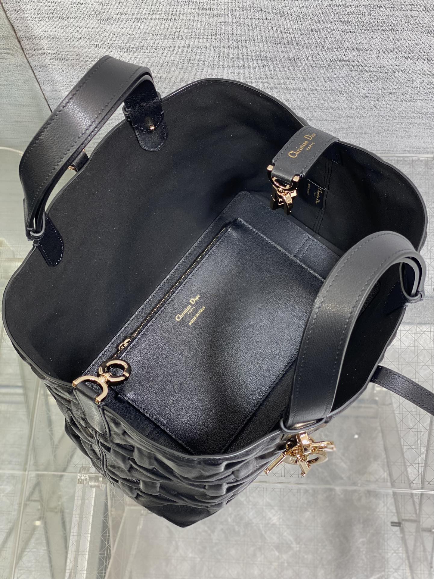 ALWAYS MEDIUM 28 BAG IN BLACK MACROCANNAGE CALFSELD IN