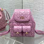 MITTELGROSSES 25 CARO RUCKSACK FLAMINGO PINK MAKROCANNAGE LAMMSCHILD