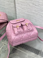 MITTELGROSSES 25 CARO RUCKSACK FLAMINGO PINK MAKROCANNAGE LAMMSCHILD