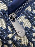 RUCKSACK 19 IN BLAU SCHIEFMONOGRAMM-JACQUARD