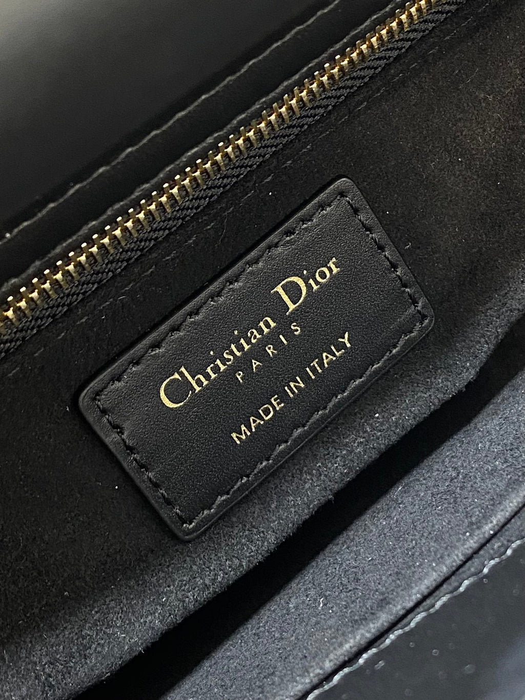 MINI 20 LADY BAG IN BLACK MIX WHITE CANNAGE TWEED WITH GOLD EARBELS