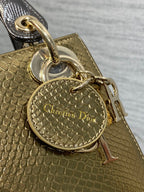 MINI 17 LADY BAG IN GOLD METALLIC LAMBSKIN