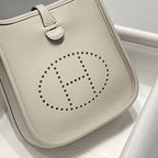 MINI NEO 18 EVELYNE BAG IN GREY GRAINED CALFSKIN