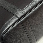 GARDEN PARTY 30CM IN BLACK TOILETS COTTON CANVAS AND CALFSKIN