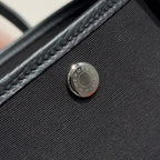 GARDEN PARTY 30CM IN BLACK TOILETS COTTON CANVAS AND CALFSKIN