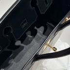 QUADRILLE BIRKIN 30CM IN BLACK SWIFT CALFSKIN WHITE TOILE CANVAS