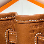 BIRKIN SHOULDER 29 IN GOLD CALFSKIN ÉCRU/BEIGE/FAUVE/ROSE POP/NOIR EMBROIDERY CANVAS