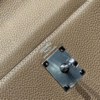 HERMES 25S KELLY TASCHE 28 IN ETOUPE EPSOM KALBSLEDER SILBERNE BESCHLÄGE