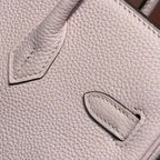 HERMES 25S MEDIUM BIRKIN 25 IN PINK BABY CALFSKIN SILVER HARDWARE