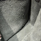 HERMES 25S MINI EVELYNE 18 IN CHARCOAL GRAY PATTERNED STRAP CALFSKIN SILVER HARDWARE