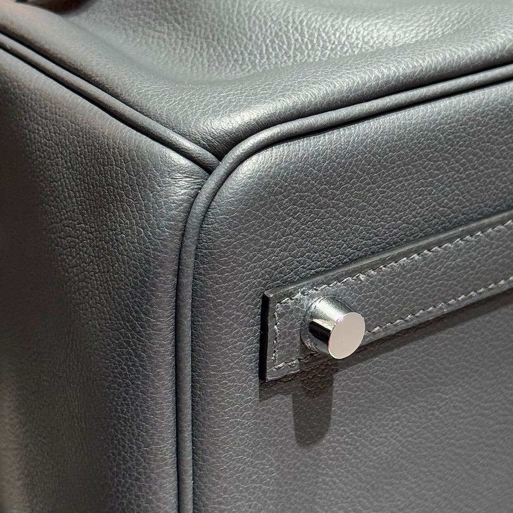 HERMES 25S SCHULTER BIRKIN 29 IN HAZE GRAY KALBSLEDER SILBERNE BESCHLÄGE