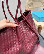 PINACOTECA Tragetasche 38 Zoll Burgunderrot Kalbsleder