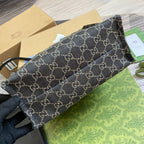 OPHIDIA GG 27 MITTLERE TRAGETASCHE SCHWARZER DENIM