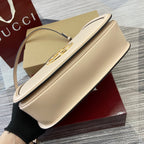 BLONDIE MEDIUM SCHULTERTASCHE 32 IN BEIGE KALBSLEDER GOLDENE BESCHLÄGE