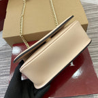 BLONDIE MINI-SCHULTERTASCHE 21 IN BEIGE KALBSLEDER GOLDENE BESCHLÄGE