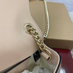 BLONDIE MINI-SCHULTERTASCHE 21 IN BEIGE KALBSLEDER GOLDENE BESCHLÄGE