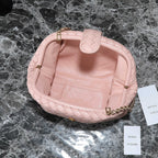 LAUREN 1980 TASCHE 31 IN MELON PINK LAMMLEDER GOLDENER TRAGERIEMEN