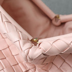 LAUREN 1980 TASCHE 31 IN MELON PINK LAMMLEDER GOLDENER TRAGERIEMEN