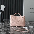 SMALL ANDIAMO 25 IN LIGHT PINK LAMBSKIN