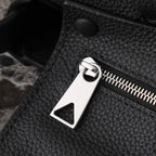 BOTTEGA VENETA 25S DIAGO 22 IN SCHWARZEM KALBSLEDER SILBERNE BESCHLÄGE