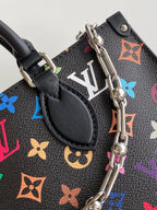 ONTHEGO EAST WEST TASCHE 25 IN BUNTEM MONOGRAMMMUSTER-LEINWAND