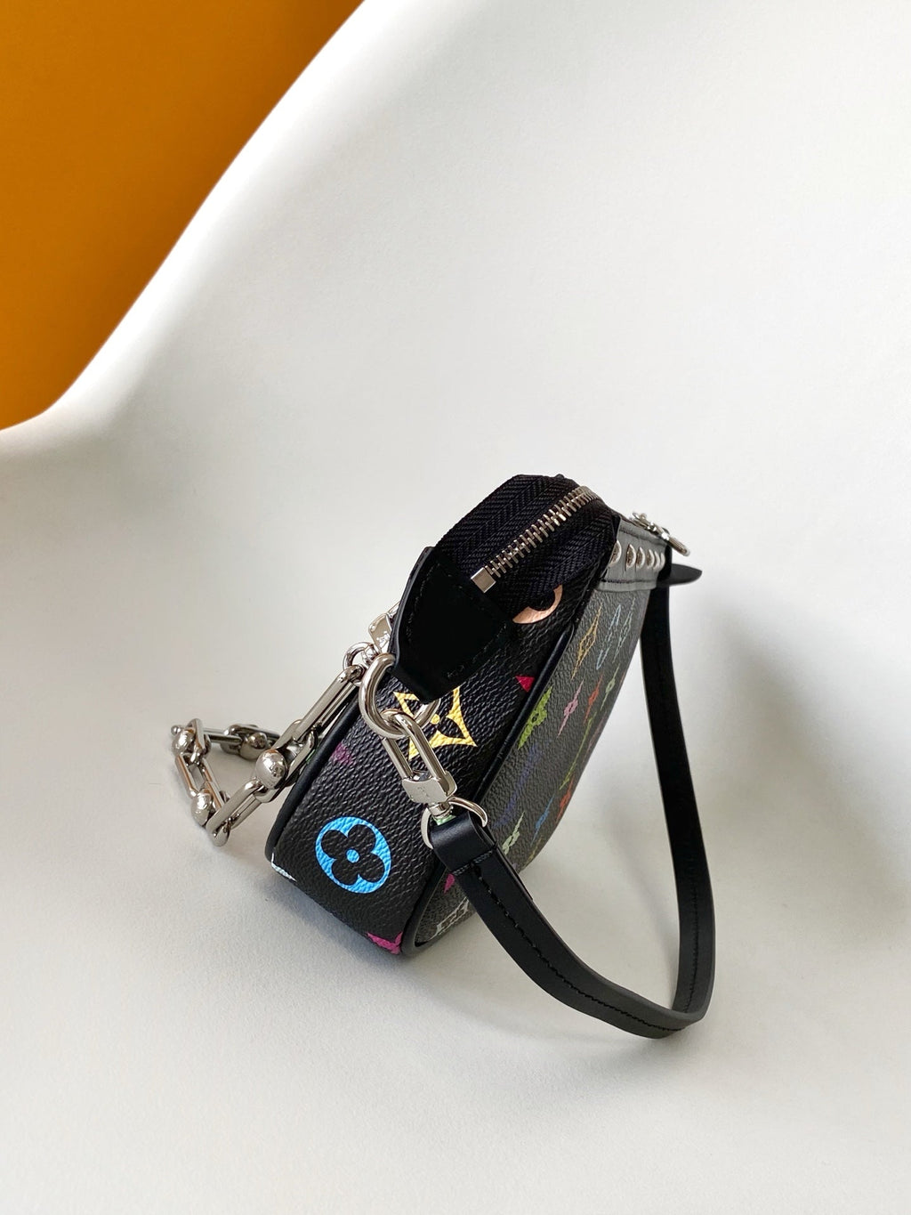 POCHETTE ACCESSOIRES 22 BAG IN MULTICOLOR MONOGRAM CANVAS AND COWHIDE