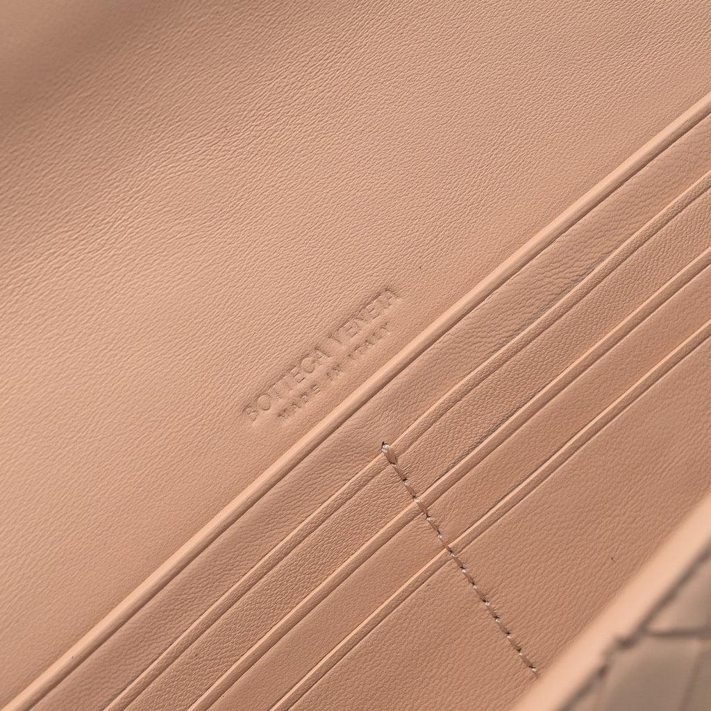 BV Lange Clutch Andiamo 31 Rosa Leder Ghw 