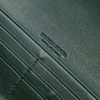 BV Lange Clutch Andiamo 31 Dunkelgrünes Leder Ghw 