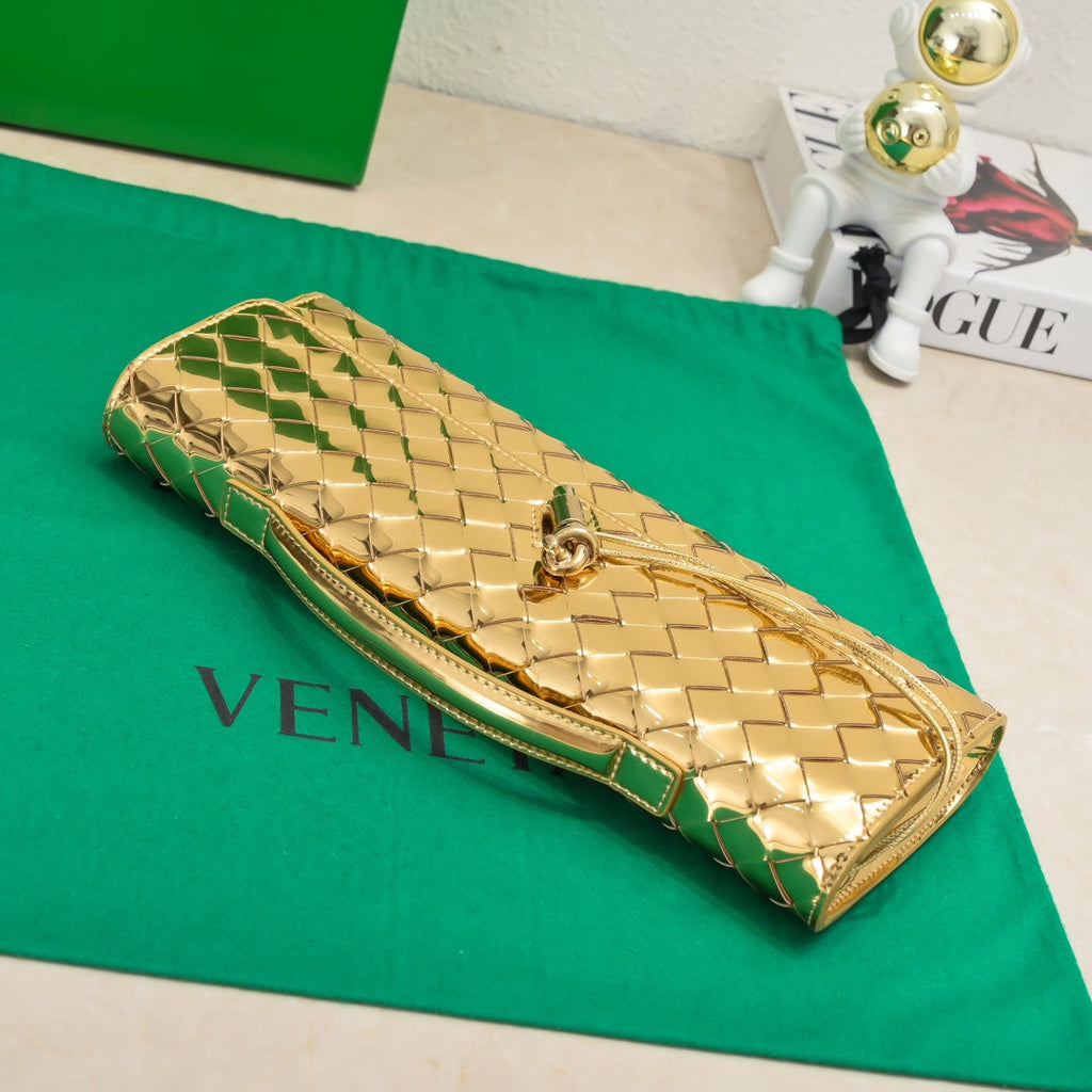 BV Lange Clutch Andiamo 31 Gold Metallic Leder Ghw 