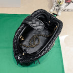 Teen Lauren 1980 mit Kette, 31,5, schwarzes Leder, Ghw 